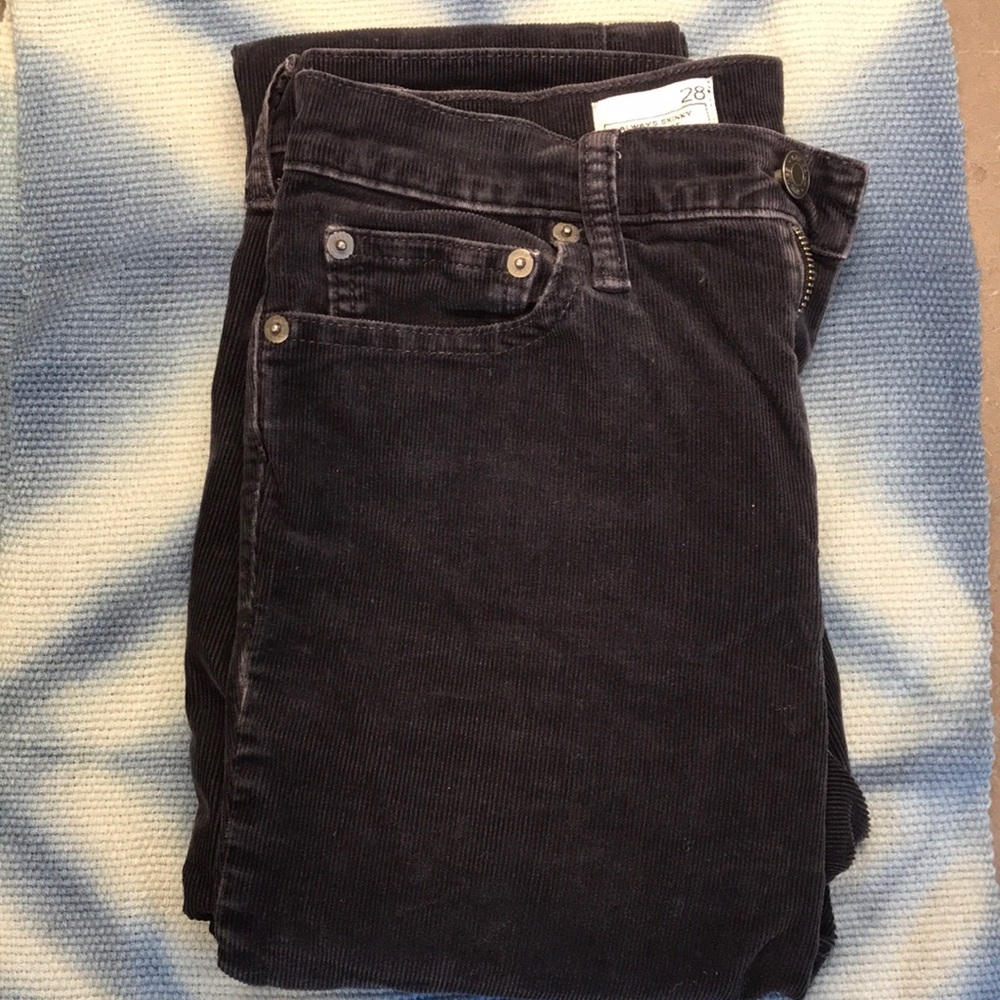 Gap 1969 high rise skinny cords